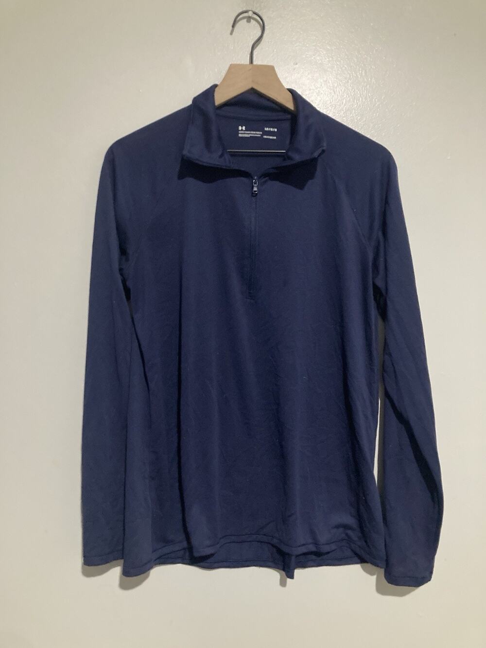 Under Armour Navy Blue Men’s Authentics Loose Fit 1/2 Zip Pullover